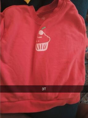 wonder nation Coral Pink Cupcake Sweatshirt